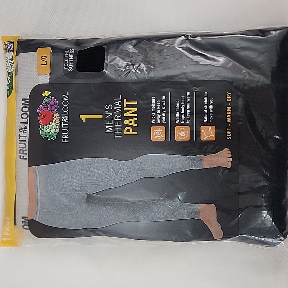 Fruit Of The Loom Men's Thermal Crew & Men's Thermal Pant Size: L - Picture 11 of 16